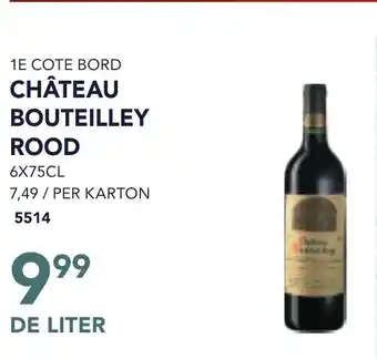 Bidfood 1E cote bord château bouteilley rood aanbieding