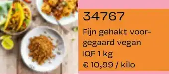 Bidfood Fijn gehakt voor gegaard vegan IQF aanbieding