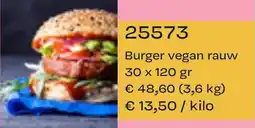 Bidfood Burger vegan rauw aanbieding