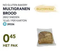 Bidfood No gluten bakery multigranen brood aanbieding