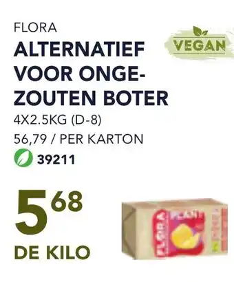 Bidfood Flora alternatief voor onge zouten boter aanbieding