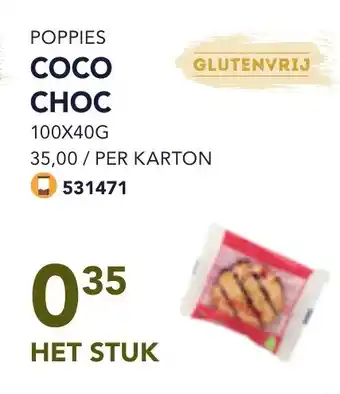 Bidfood Poppies coco choc aanbieding