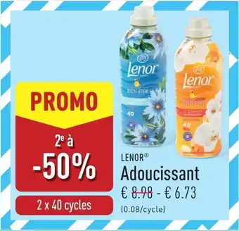 ALDI Lenor Adoucissant aanbieding