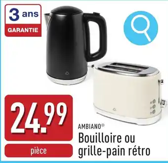 ALDI Ambiano Bouilloire ou grille-pain rétro aanbieding