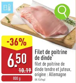 ALDI Filet de poitrine de dinde aanbieding