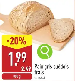 ALDI Pain gris suédois frais aanbieding