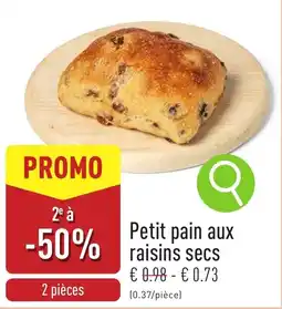 ALDI Petit pain aux raisins secs aanbieding