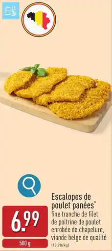 ALDI Escalopes de poulet panées aanbieding