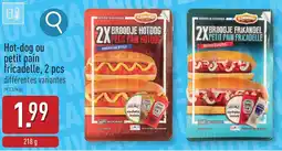 ALDI Hot dog ou petit pain fricadelle aanbieding