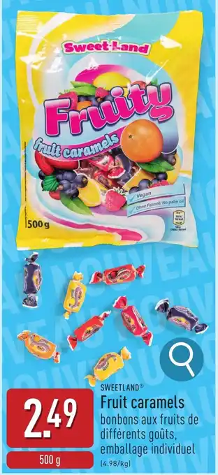 ALDI Sweetland Fruit Caramels aanbieding