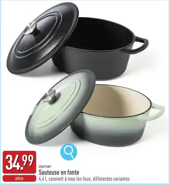 ALDI Crofton Sauteuse en fonte aanbieding