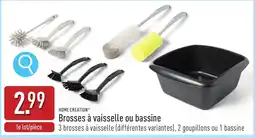 ALDI Home creation Brosses à vaisselle ou bassine aanbieding