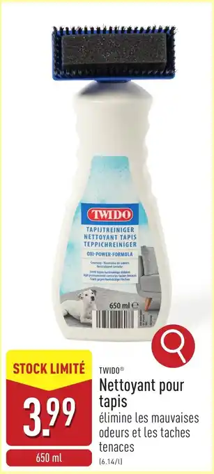 ALDI TWIDO Nettoyant pour tapis aanbieding