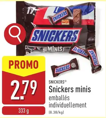 ALDI Snickers Snickers minis aanbieding