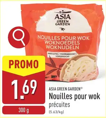 ALDI Asia green garden Nouilles pour wok précuites aanbieding