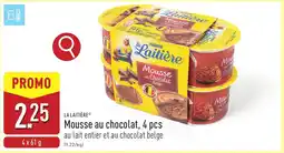 ALDI La laitière Mousse au chocolat, 4 pcs aanbieding