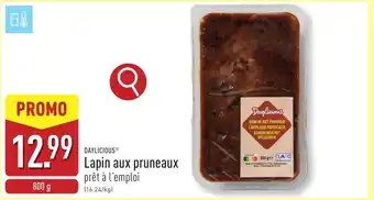 ALDI Daylicious Lapin aux pruneaux aanbieding