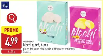 ALDI Arcobaleno Mochi glacé, 6 pcs aanbieding