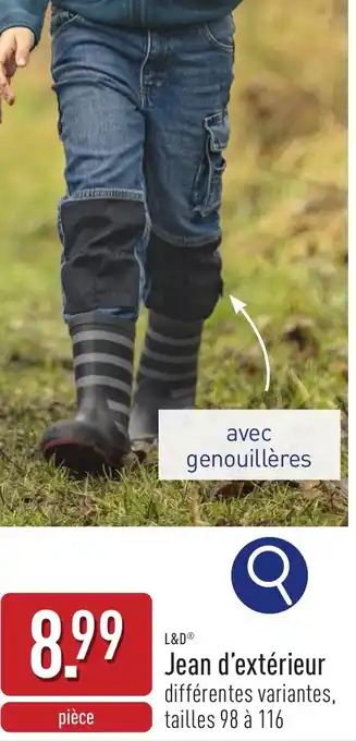 ALDI L&D Jean Jean d'extérieur différentes variantes, tailles 98 à 116 aanbieding