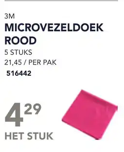 Bidfood 3M microvezeldoek rood aanbieding