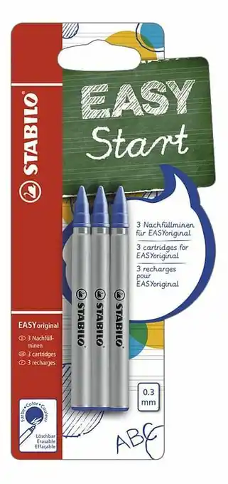 Dreamland STABILO EASYoriginal navulling EASYstart fijne punt blauw - 6 stuks aanbieding