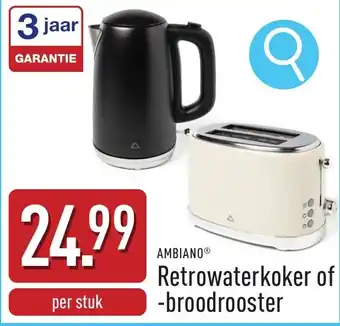 ALDI Ambiano Retrowaterkoker of Broodrooster aanbieding