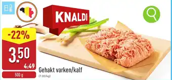 ALDI Gehakt varken / kalf aanbieding