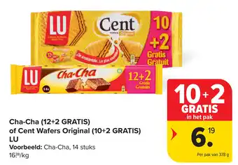 Carrefour LU Cha-cha of cent wafers original aanbieding