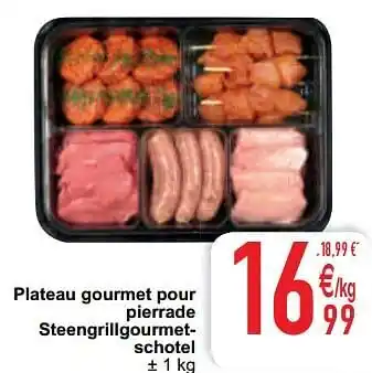 Cora Plateau gourmet pour pierrade aanbieding