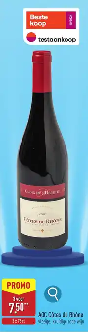 ALDI AOC Côtes du Rhône aanbieding