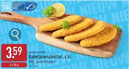 ALDI Golden Seafood Kabeljauwschnitzel aanbieding