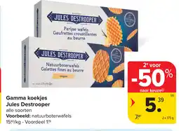 Carrefour Jules destrooper gamma koekjes aanbieding