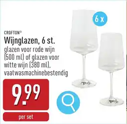 ALDI Crofton Wijnglazen aanbieding