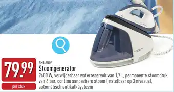 ALDI Ambiano Stoomgenerator aanbieding