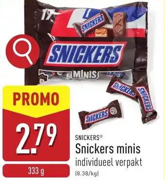 ALDI Snickers Minis aanbieding