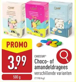 ALDI Choceur Choco of Amandeldragees aanbieding