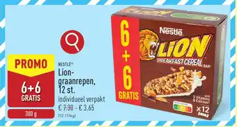 ALDI Nestle Lion Graanrepen aanbieding