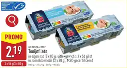 ALDI Golden Seafood Tonijnfilets aanbieding