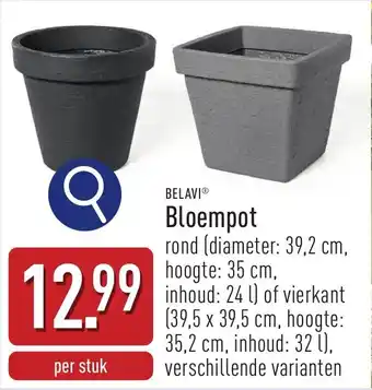 ALDI Belavi Bloempot aanbieding