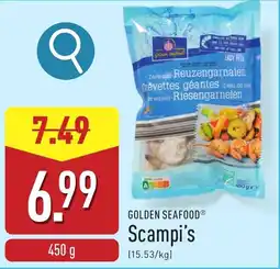 ALDI Golden Seafood Scampi's aanbieding