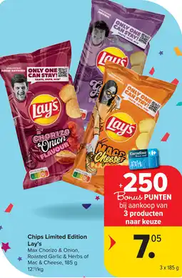 Carrefour lay's chips limited edition aanbieding