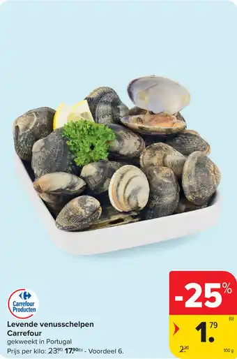 Carrefour Carrefour levende venusschelpen aanbieding