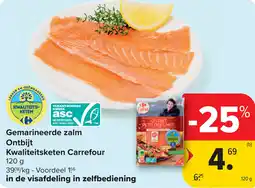 Carrefour Gemarineerde zalm ontbijt kwaliteitsketen carrefour aanbieding