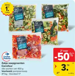 Carrefour Zakje soepgroenten carrefour aanbieding