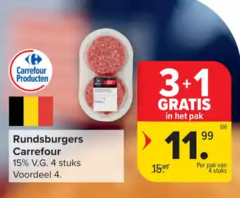 Carrefour Rundsburgers carrefour aanbieding