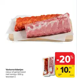 Carrefour Varkensribbetjes aanbieding