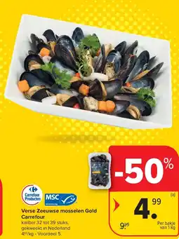 Carrefour Verse Zeeuwse mosselen Gold Carrefour aanbieding