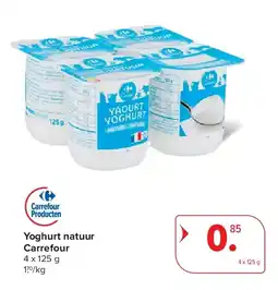 Carrefour Yoghurt natuur Carrefour aanbieding