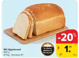 Carrefour Wit tijgerbrood aanbieding