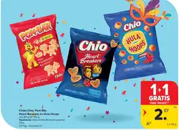 Carrefour Chips Chio, Pom-Bär, Heart Breakers en Hula Hoops aanbieding